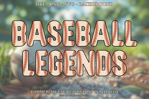 Baseball Legends: A Color Font for Bold Campaign Headlines