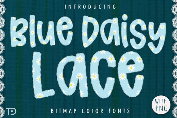 Blue Daisy Lace: A Shabby Chic Font for Editorial Design
