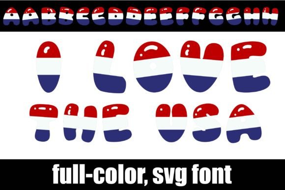 Celebrate with I Love the Usa: A Patriotic Color Font for Makers