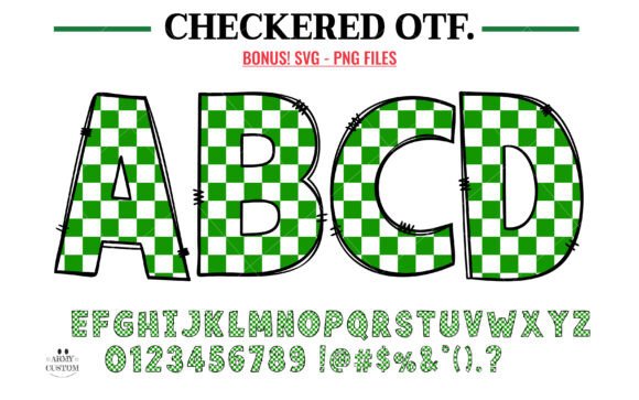 Checkered Green: A Playful Typeface for Editorial Joy