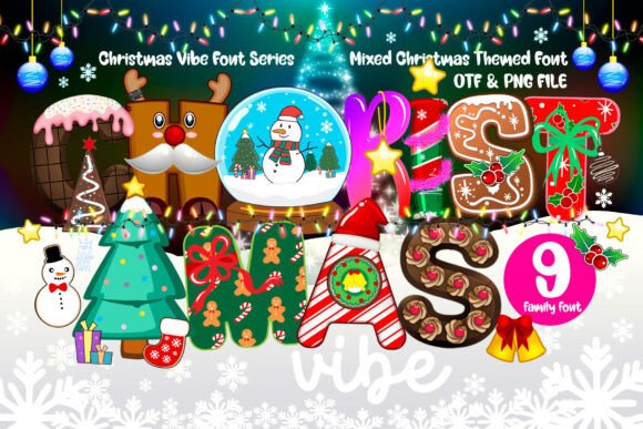 Christmas Vibe: A Festive Typeface for Editorial Design