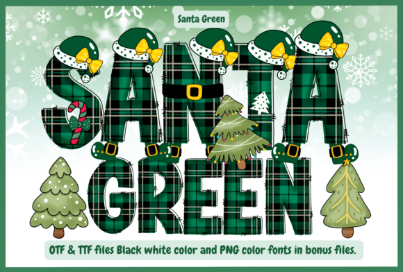 Designing Holiday Brands with the Santa Green Typeface