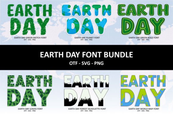 Earth Day Collection: A Fresh Typeface for Digital Design