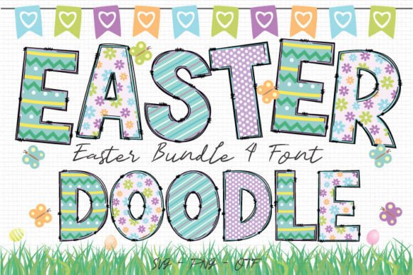Easter Clip Font Review: A Chic Color Typeface for Branding