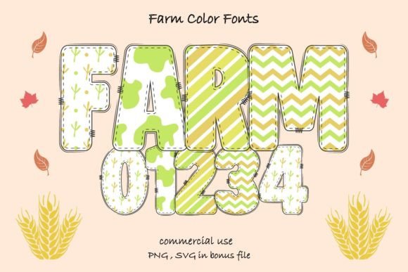 Farm Collection: A Color Font for Playful Branding