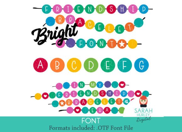 Friendship Bracelet Bright: A Colorful Typeface for Your Brand