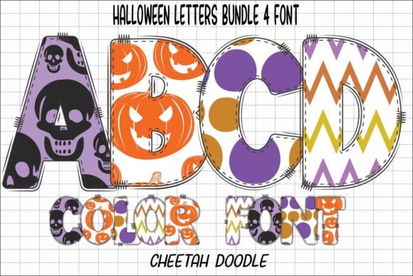 Halloween Letters: A Spooky Color Font for Crafters