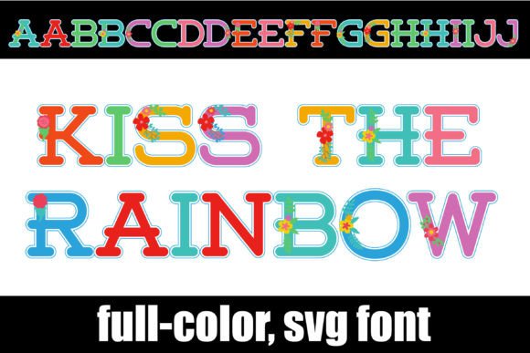 Kiss the Rainbow: A Vibrant Color Font for Makers
