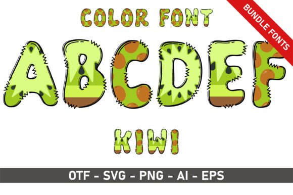 Kiwi Bundle: A Playful Typeface for Small Business Branding