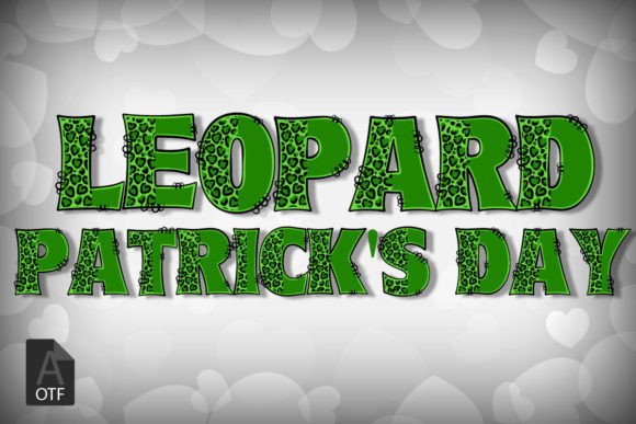 Leopard Patrick s Day: A Color Font for Editorial Design