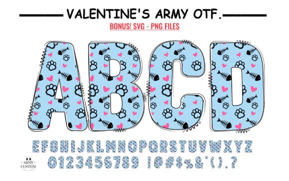 Love Valentine's Cat Paw: A Playful Font for Crafters