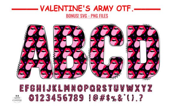 Love Valentine s Lips: A Playful Font for Campaigns