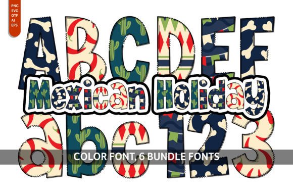 Mexican Holiday Collection: A Vibrant Typeface for Festive Brands