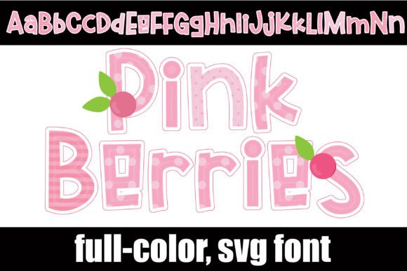 Pink Berries Font: A Playful Typeface for Handmade Brands