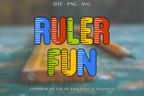 Ruler Fun: A Colorful Typeface for Modern Web Design