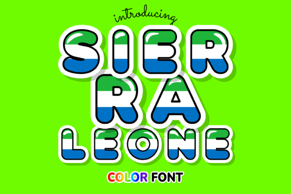 Sierra Leone: A Color Font for Bold Web Typography