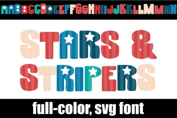 Stars and Stripers: A Bold Color Font for Web Headers