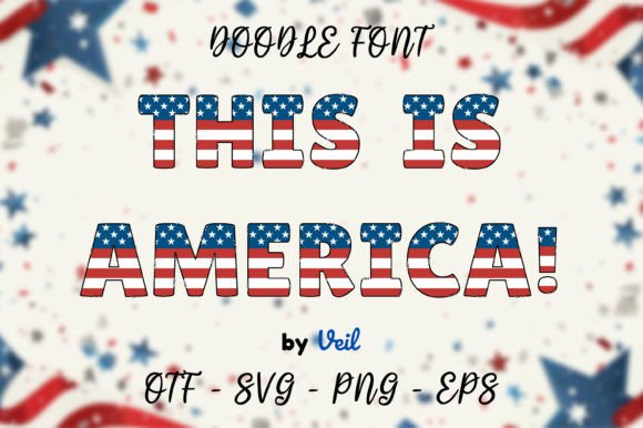 This is America: A Playful Color Font for Bold Brand Identity
