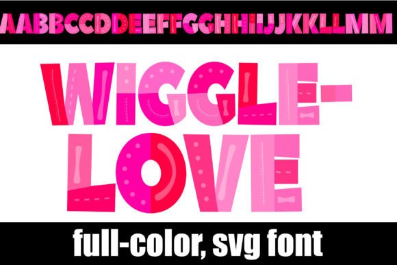 Wigglelove: A Playful Color Font for Handmade Brands