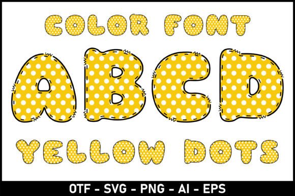 Yellow Dots: A Playful Typeface for Memorable Branding